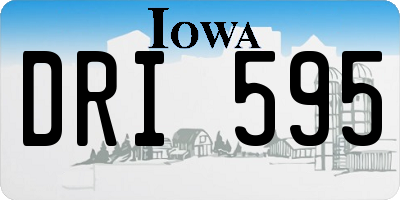 IA license plate DRI595