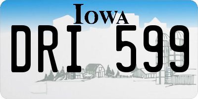 IA license plate DRI599