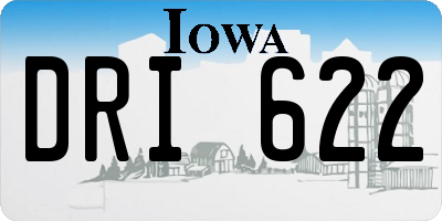 IA license plate DRI622
