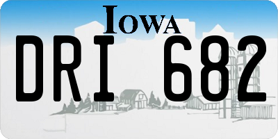 IA license plate DRI682