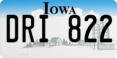 IA license plate DRI822