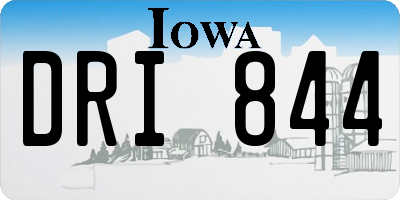 IA license plate DRI844