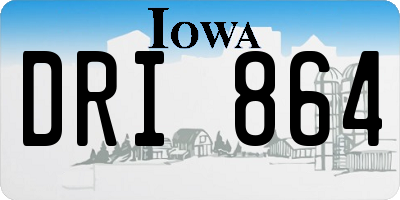 IA license plate DRI864