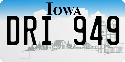 IA license plate DRI949