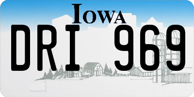 IA license plate DRI969
