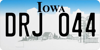 IA license plate DRJ044