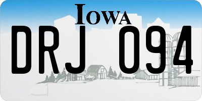 IA license plate DRJ094