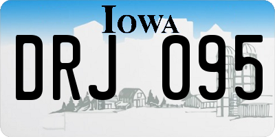 IA license plate DRJ095
