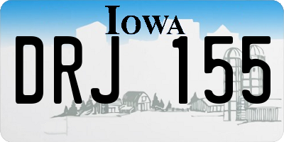 IA license plate DRJ155