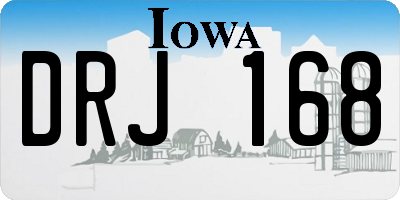 IA license plate DRJ168