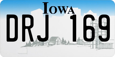 IA license plate DRJ169