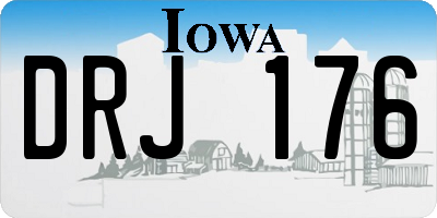 IA license plate DRJ176