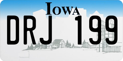 IA license plate DRJ199