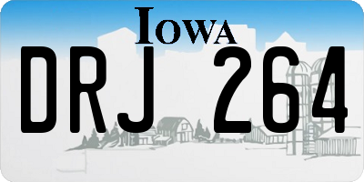 IA license plate DRJ264