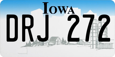 IA license plate DRJ272