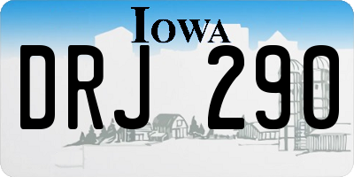 IA license plate DRJ290
