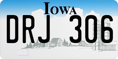 IA license plate DRJ306