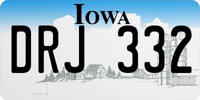 IA license plate DRJ332