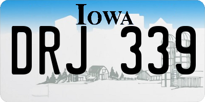 IA license plate DRJ339