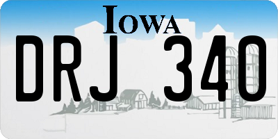 IA license plate DRJ340