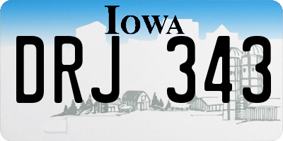IA license plate DRJ343