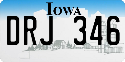 IA license plate DRJ346