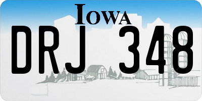 IA license plate DRJ348