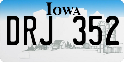 IA license plate DRJ352