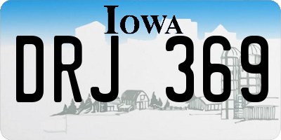 IA license plate DRJ369