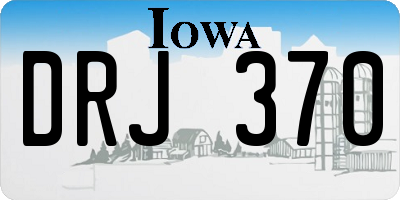 IA license plate DRJ370