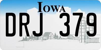 IA license plate DRJ379