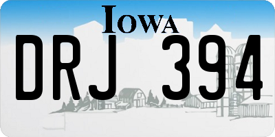 IA license plate DRJ394