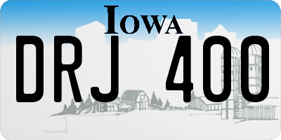 IA license plate DRJ400