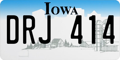 IA license plate DRJ414