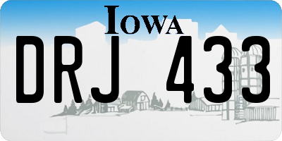 IA license plate DRJ433