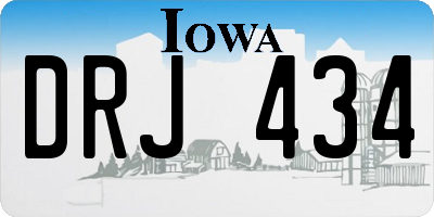 IA license plate DRJ434
