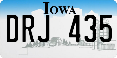 IA license plate DRJ435