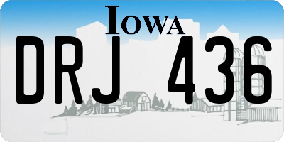 IA license plate DRJ436