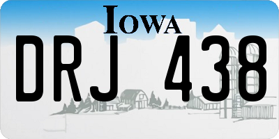 IA license plate DRJ438