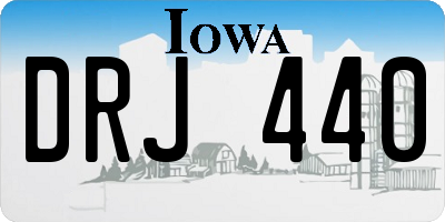 IA license plate DRJ440