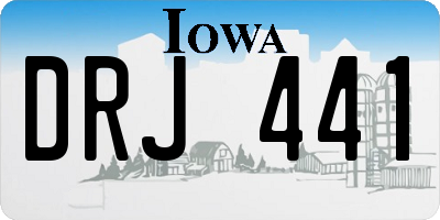 IA license plate DRJ441