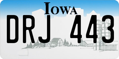 IA license plate DRJ443