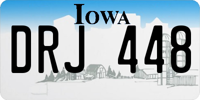 IA license plate DRJ448