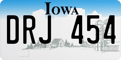 IA license plate DRJ454