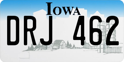 IA license plate DRJ462