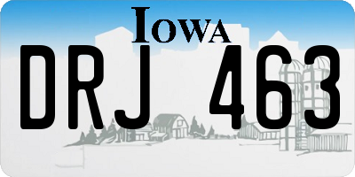 IA license plate DRJ463