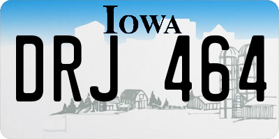 IA license plate DRJ464