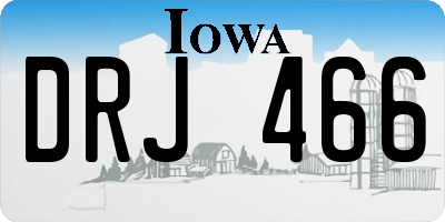 IA license plate DRJ466