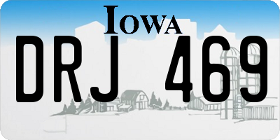 IA license plate DRJ469