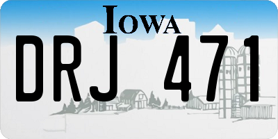 IA license plate DRJ471